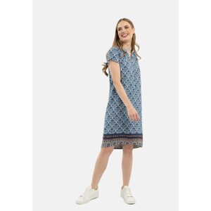 Volcano Woman's Dress G-MAY Navy Blue