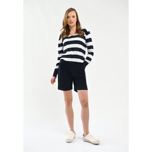 Volcano Woman's Shorts P-FLORESA Navy Blue