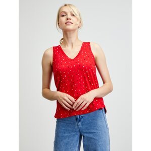 Red Women's Patterned Tank Top ZOOT Baseline Dagmar