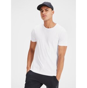 White Men's T-Shirt with Short Sleeves Jack & Jones Basic