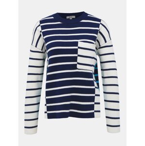 M&Co White-Blue Striped Sweater