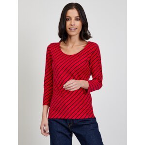 Red Women's Striped T-Shirt ZOOT Karin