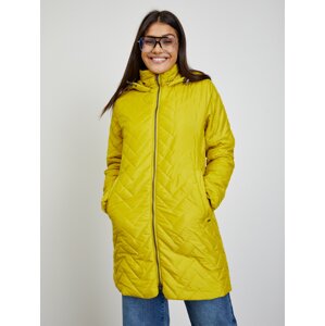 Green-yellow women's emual coat ZOOT Baseline Molly