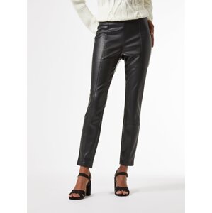 Dorothy Perkins Petite Black Short Leather Pants