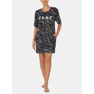 Black-grey patterned DKNY nightgown