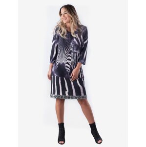 Culito from Spain Black Zebra Dress