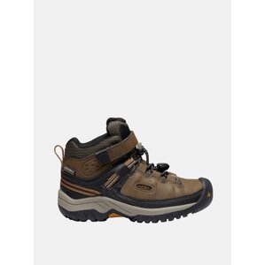 Brown Boy Leather Winter Boots Keen