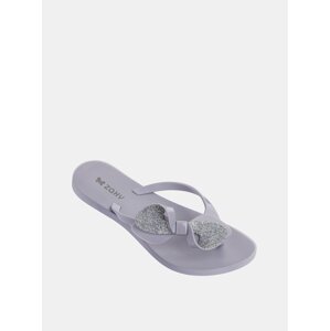 Light purple women's flip-flops Zaxy