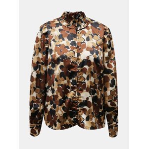 Brown floral blouse ONLY-Lola