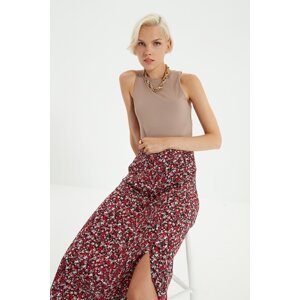 Női szoknya Trendyol Floral Patterned