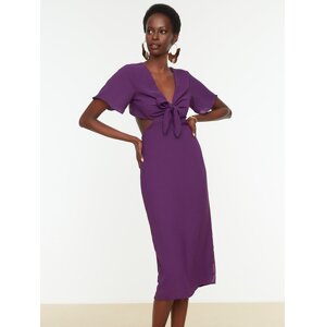Purple Women's Backless Dress Trendyol