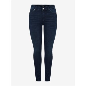 Dark Blue Skinny Fit Jeans Pieces Delly