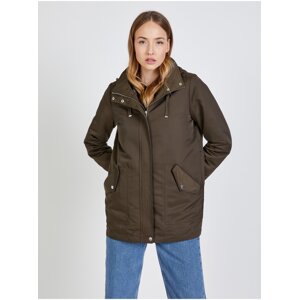 Brown parka with removable inner part CAMAIEU - Ladies