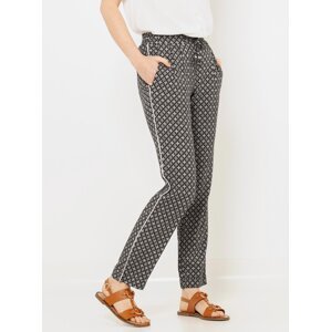 Black Women's Patterned Trousers CAMAIEU - Womens