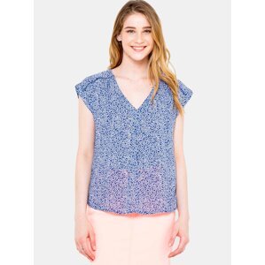Blue patterned blouse CAMAIEU - Women