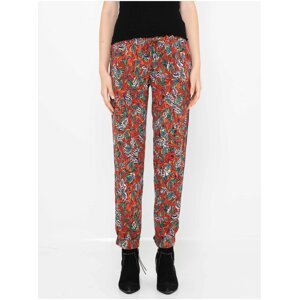 Red patterned trousers CAMAIEU - Women