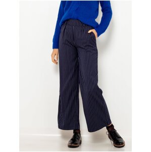 Dark blue striped wide trousers CAMAIEU - Ladies
