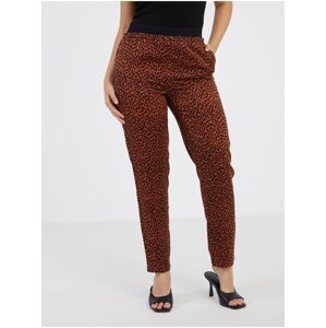 Brown patterned trousers CAMAIEU - Ladies