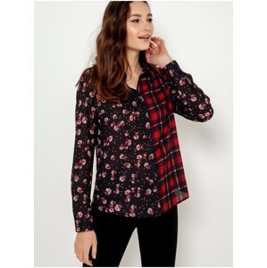 Red-Black patterned Shirt CAMAIEU - Women