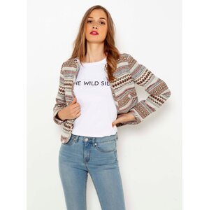 Brown Striped Jacket CAMAIEU - Women