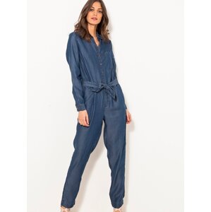 Blue shirt overall CAMAIEU - Women