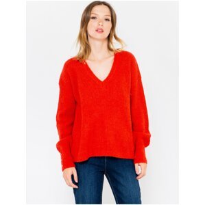 Red sweater CAMAIEU - Women