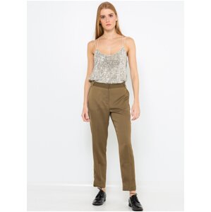 Khaki trousers CAMAIEU - Women