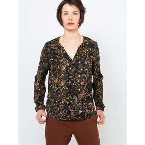 Black patterned blouse CAMAIEU - Women