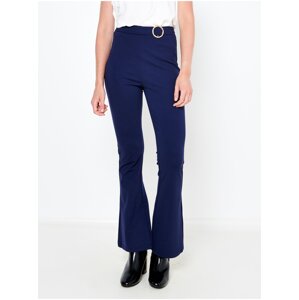 Dark Blue High Waisted Bootcut Pants CAMAIEU - Ladies