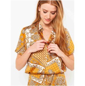 Brown patterned blouse CAMAIEU - Ladies