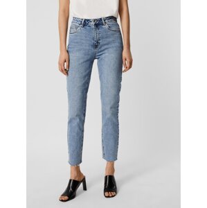 Blue cropped straight fit jeans VERO MODA Brenda - Women