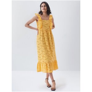 Yellow Salsa Jeans Fontana Midi Dress