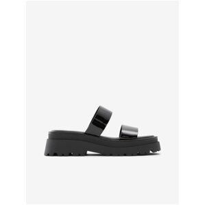 Black women's slippers on the ALDO Phelix platform