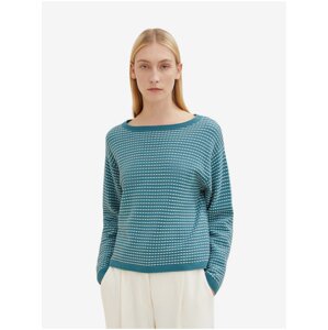 Women's blue patterned sweater Tom Tailor