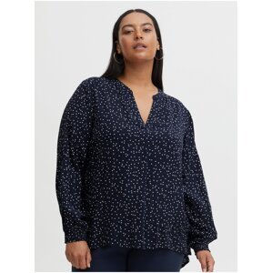 Dark blue polka dot blouse Fransa - Ladies