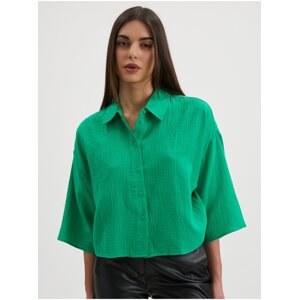 Green women's shirt VERO MODA Natali - Women