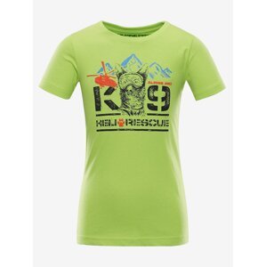 Children's cotton T-shirt ALPINE PRO MONCO green