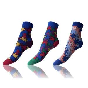 Bellinda 
CRAZY KIDS SOCKS 3x - Kids crazy socks 3 pairs - dark red - dark blue - green