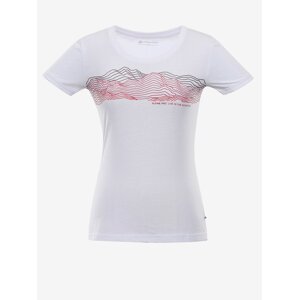 Women's quick-drying T-shirt ALPINE PRO DAFOTA white