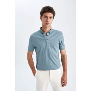 DEFACTO Slim Fit Polo Neck Basic Short Sleeve T-Shirt