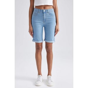 DEFACTO Regular Waist Fold Leg Jean Bermuda