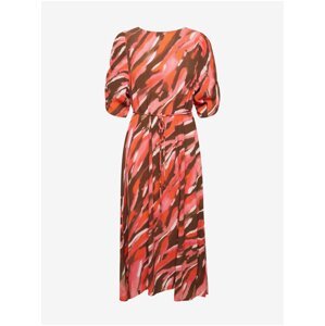 Red women's patterned maxi dress Fransa
