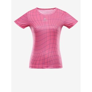 Pink women's quick-drying T-shirt ALPINE PRO BASIKA