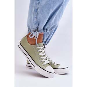 Classic Women's Low Bottom Sneakers Light Green Vegas