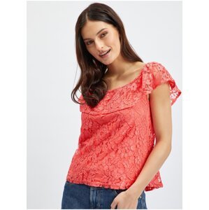 Orsay Pink Ladies Lace Blouse - Women
