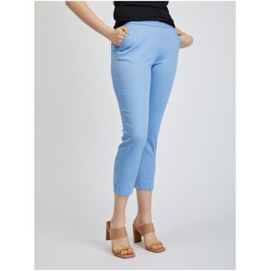 Orsay Light blue ladies shortened trousers - Women