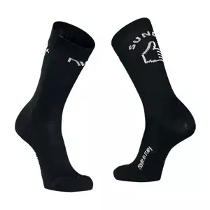 Cyklistické ponožky NorthWave  Sunday Monday High Sock Black