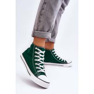 Women's Classic High Sneakers Green Remos