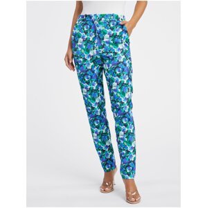 Orsay Green-Blue Ladies Flowered Pants - Women