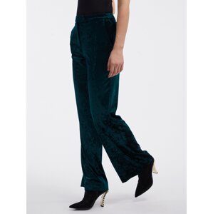 Orsay Green Ladies Velvet Trousers - Women's
